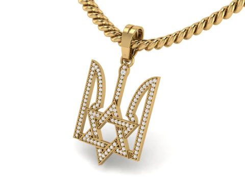 Star Sield Signet Pendant 3D Print Model