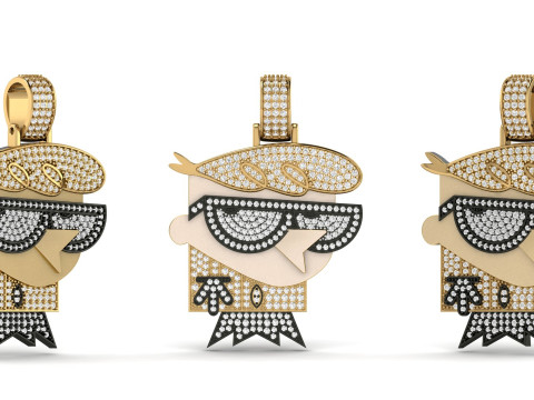 Dextor Cartoon Hiphop Pendant 3D-Druckmodell