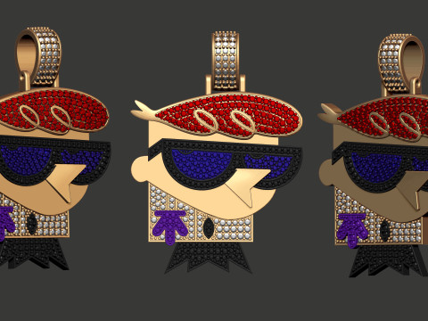 Dextor Cartoon Hiphop Pendant 3D-Druckmodell