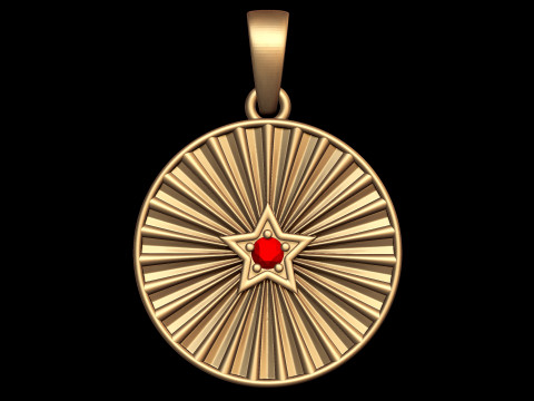 Star Medallion Pendant 3D प्रिंट मॉडल