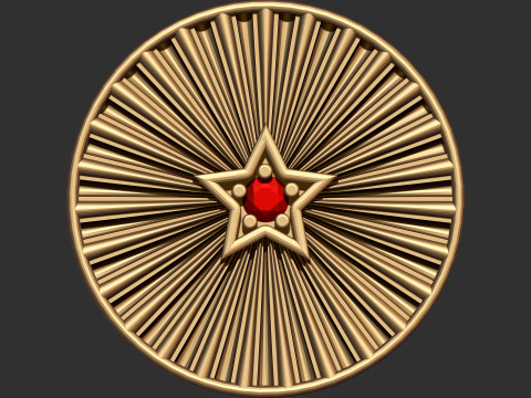 Star Medallion Pendant 3D प्रिंट मॉडल