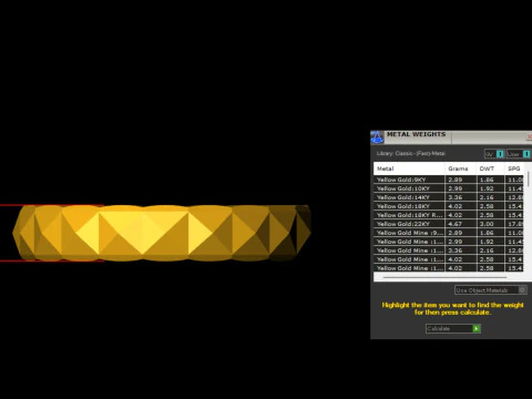 Square Pyramid Ring 5 width sizes US-7 3D Print Model