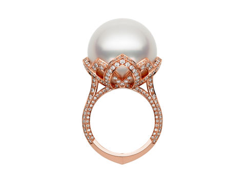Sea Pearl Cocktail Engagement Ring 3D Принт Модель