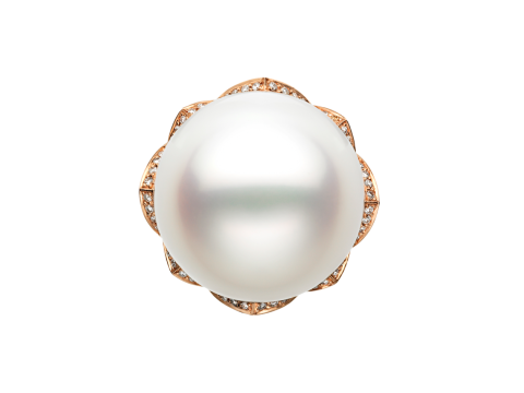 Sea Pearl Cocktail Engagement Ring 3D Принт Модель