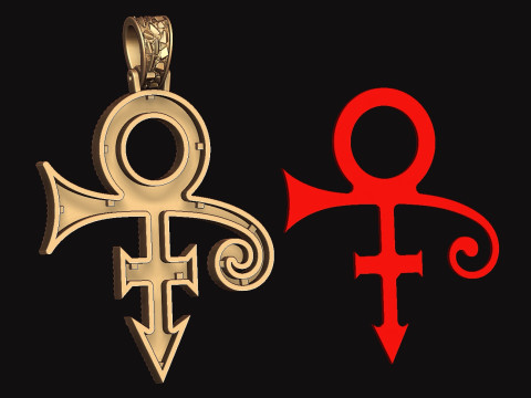 Eye of Horus Ankh Cross Nugget Pendant 3Dプリントモデル