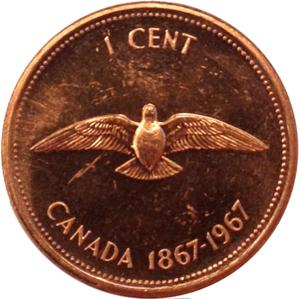 1 CENT CANADA COIN 3D Принт Модель .c4d .max .obj .3ds .fbx .stl .blend