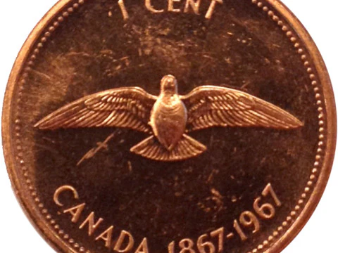 1 CENT CANADA COIN 3D Print Model