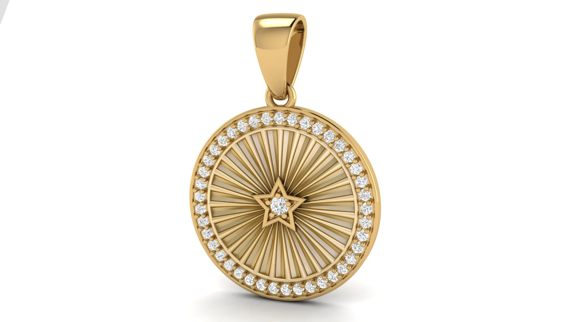 Star Galaxy Diamond Pendant 3D Print Model .c4d .max .obj .3ds .fbx .stl .blend 