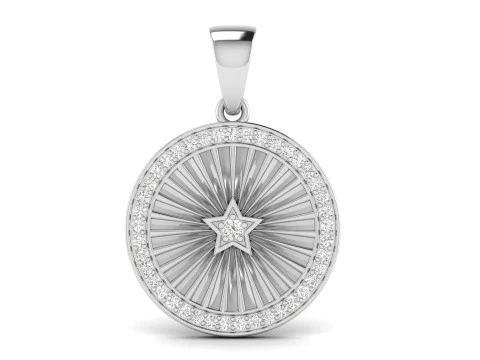 Star Galaxy Diamond Pendant 3D Print Model