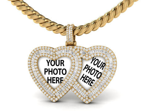 Double Photo Pendant 3D 打印模型