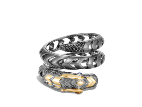 Dragon Legend Naga Coil Blaked Gents Ring 3D Baskı Modeli