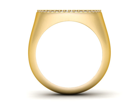 J Letter Diamond Ring Modelo de Impressão 3D