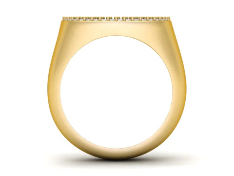 J Letter Diamond Ring 3D Print Model