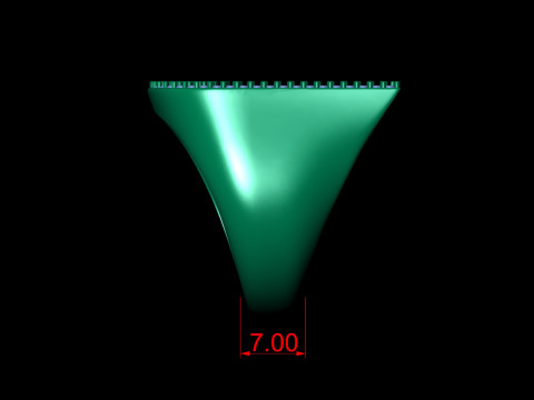 J Letter Diamond Ring Modelo de Impressão 3D