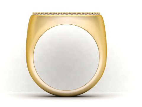S Letter Diamond Ring Modelo de impresión 3D