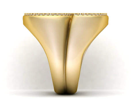 S Letter Diamond Ring 3D Print Model