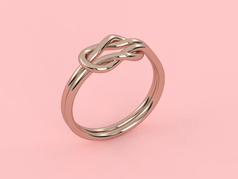 Lintvouw Effen ring voor dagelijks gebruik 3D printmodel