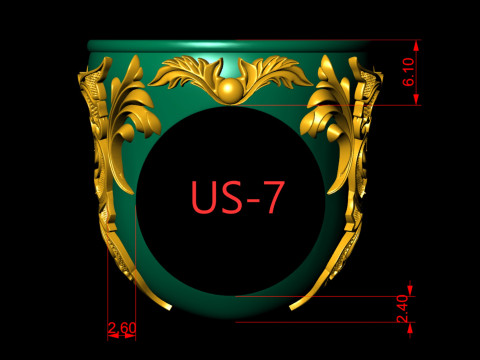 Ring Shank with Filigree and scroll Modelo de Impressão 3D