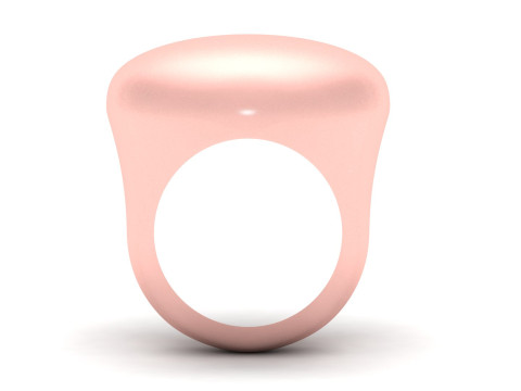 Gold Dome Ring Modello di stampa 3D
