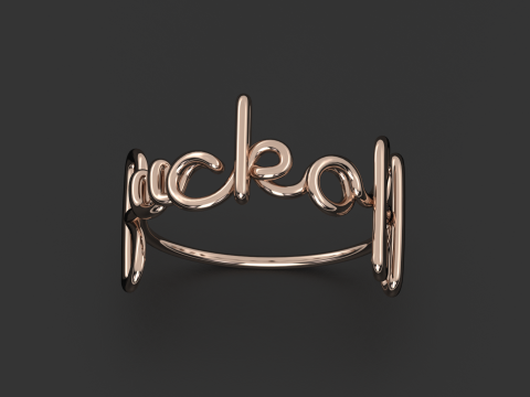 FUKOFF INITIAL RING Modelo de Impressão 3D