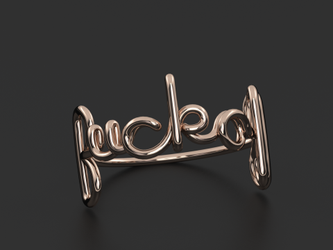 FUKOFF INITIAL RING Modelo de Impressão 3D