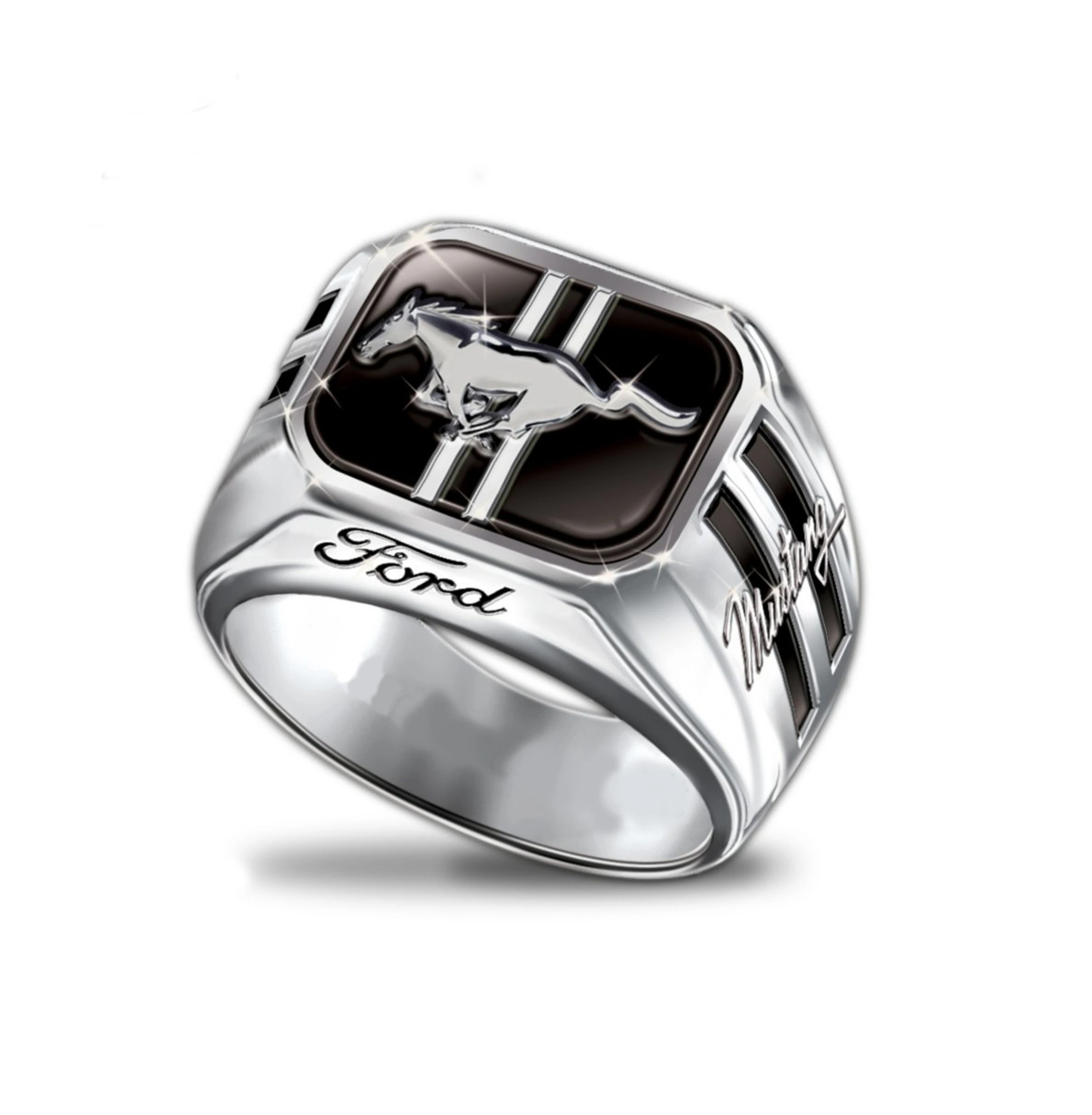 Car brand Gents Signet Ring 3D Print Model .c4d .max .obj .3ds .fbx .stl .blend 