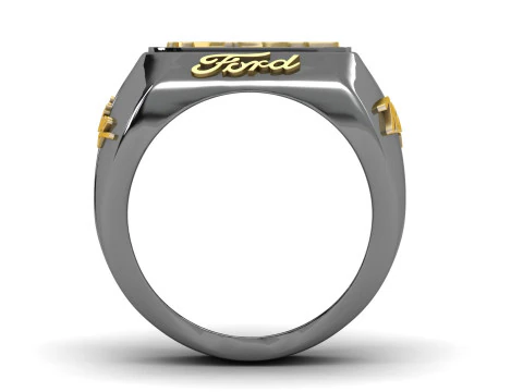 Diamond Car Model Ring 3D Print Model