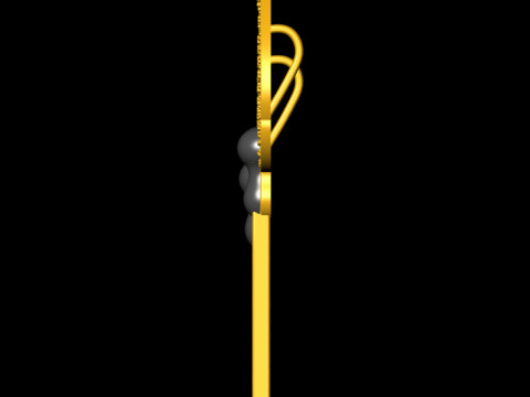 Matchstick 2 way Pendant For Couple 3D प्रिंट मॉडल