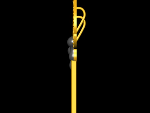 Matchstick 2 way Pendant For Couple 3D Print Model