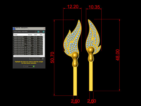 Matchstick 2 way Pendant For Couple 3D प्रिंट मॉडल