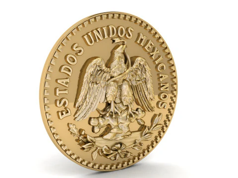 Golden eagle of the Mexican Coat of Arms 3D Print Model