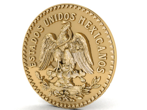 Golden eagle of the Mexican Coat of Arms 3D-Druckmodell