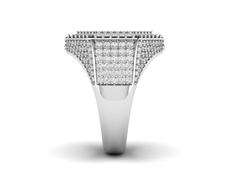 Hexagonal Shape Champions Diamond Ring 3D print model 3D Print Model