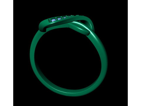 Infinity Band Ring 3D Print Model