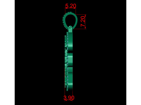 Pound Currency Hip-hop Pendant Modello di stampa 3D