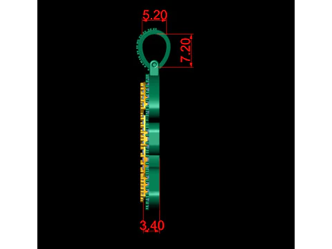 Pound Double Layered Diamond Pendant 3D Print Model