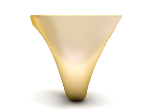 J Letter Plain Gold Ring 3D Print Model