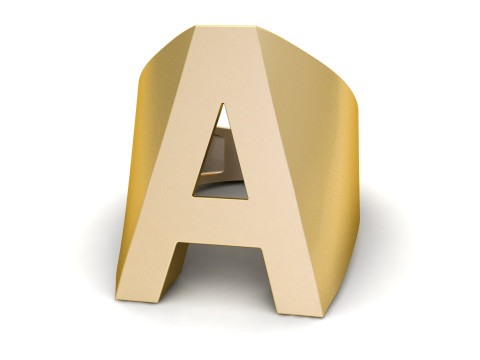 A Letter Plain Gold Ring 3D print model 3Dプリントモデル