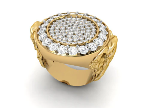 Elephant Sigent Ring 3D Print Model
