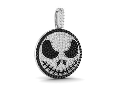 Halloween Pumpkin Hell Face Pendant Modèles 3D en vedette