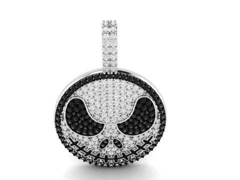 Halloween Pumpkin Hell Face Pendant 3D Print Model