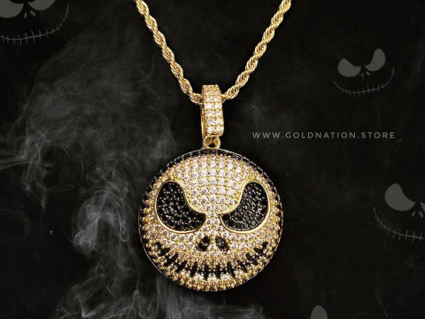 Halloween Pumpkin Hell Face Pendant 3D Print Model