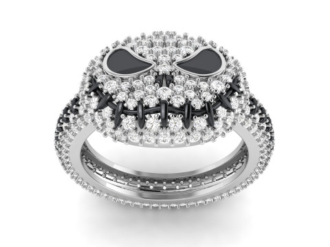 Halloween Pumpkin Ring Modèles 3D en vedette
