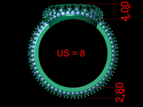 Halloween Pumpkin Ring Modèles 3D en vedette