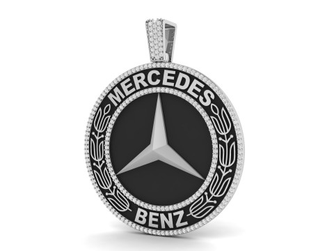 Mercedes Gents Kolye 3D baskı modeli 3D Baskı Modeli