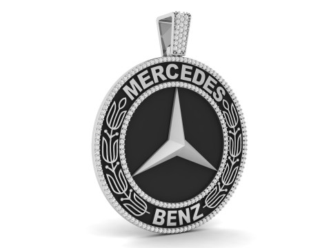 Mercedes Gents Kolye 3D baskı modeli 3D Baskı Modeli