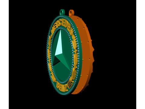 Mercedes Gents Kolye 3D baskı modeli 3D Baskı Modeli