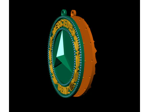 Mercedes Gents Pendant 3D print model 3D Print Model