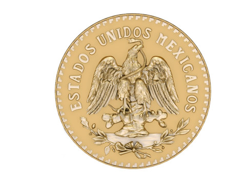 Mexican 50 Pesos Gold Coin 3D प्रिंट मॉडल