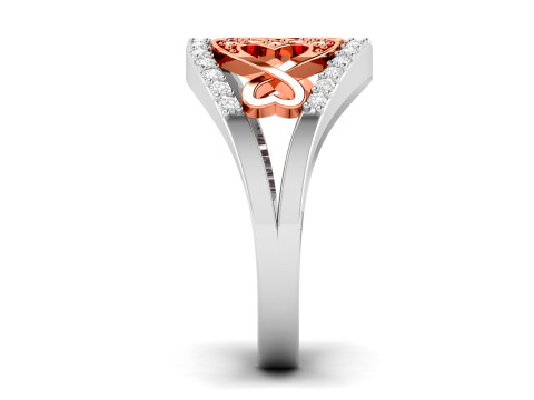 Heart Infinity Love Ring 3D-Druckmodell